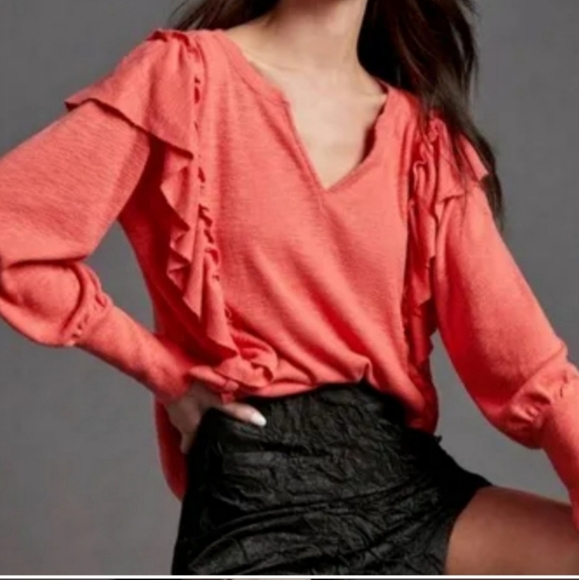 Pilcro Tops - Anthropologie ruffled top